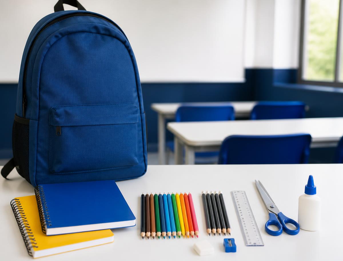 Kit completo de material escolar para ensino fundamental